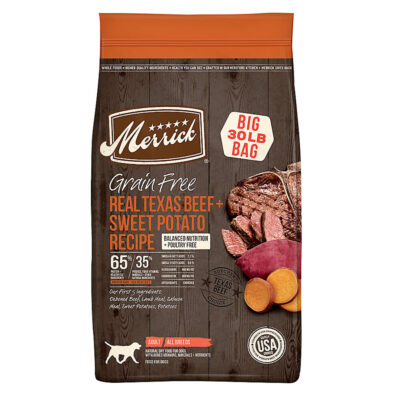 Merrick Real Beef & Sweet Potato Adult Dog Food 30 LB