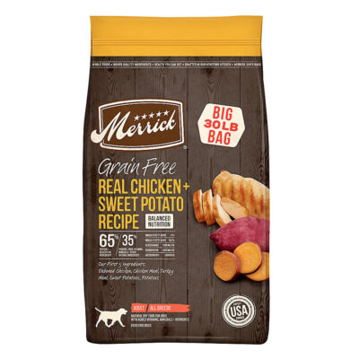 Merrick Real Chicken Sweet Potato Adult Dog Food 30LB